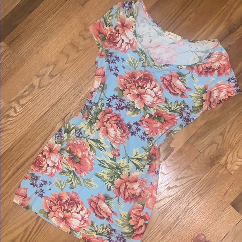 Floral bodycon dress